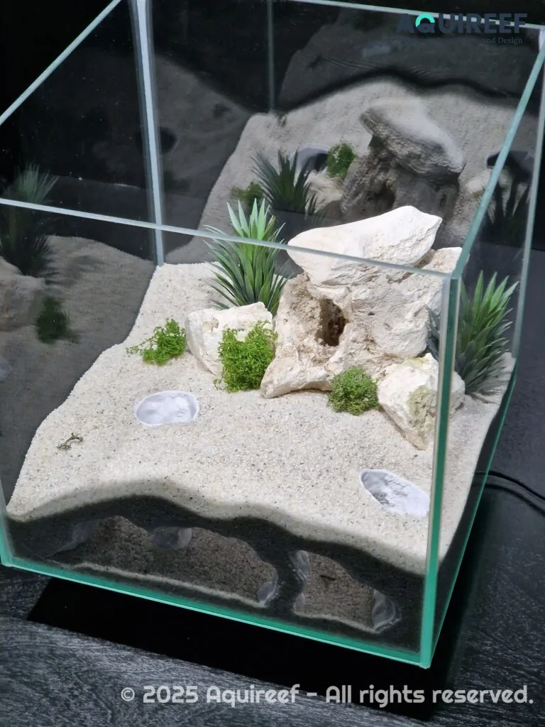 Aquireef Custom Print Blog showcasing the Unique Design Atlantis Cave by Aquireef min