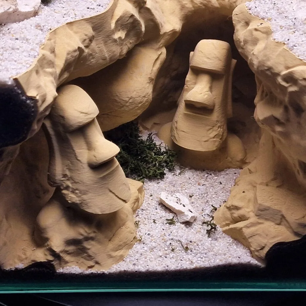 Aquireef Custom Print Blog showcasing the Easter Island 3D printed cave by Aquireef 4 min