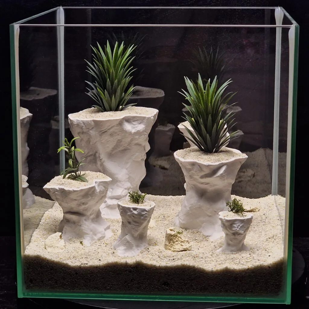 Aquarium & Terrarium 3D Print Designs Collection - the Multifunctional Planter Caves by Aquireef