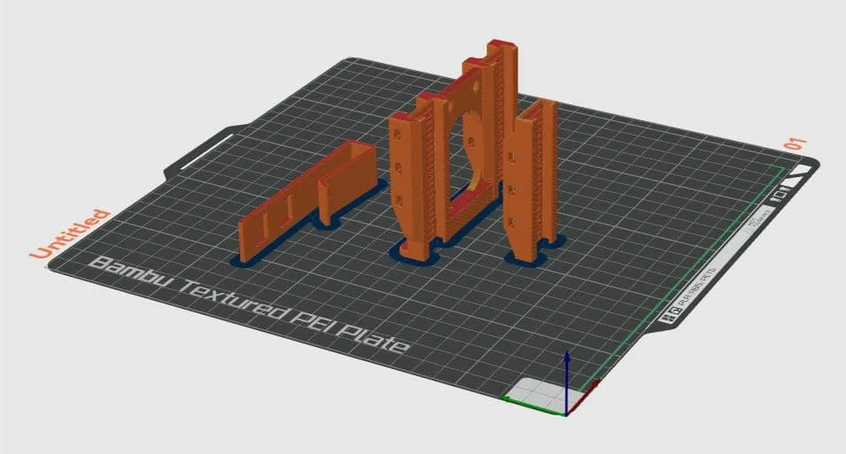 Aquireef Custom Print Blog showcasing the Slicer view of 3d print planters by Aquireef