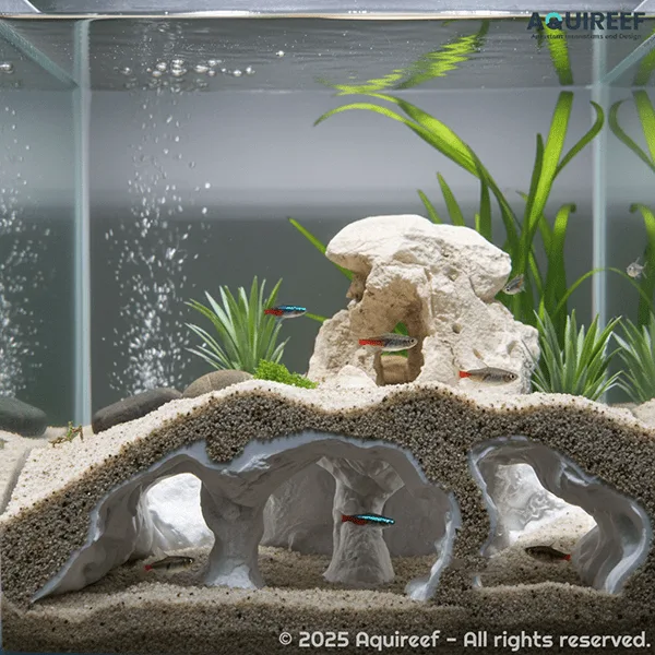 The Atlantis Aquarium Caves series - one of the most popular online 3d print Aquarium and Terrarium cave by Aquireef