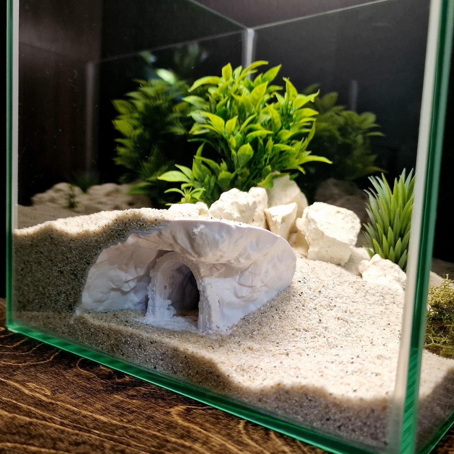 Secret Tomb - Aquarium & Terrarium decor cave | Critter underground hide | Fish, shrimp, reptile pets house | 3D Printable STL - Image 6