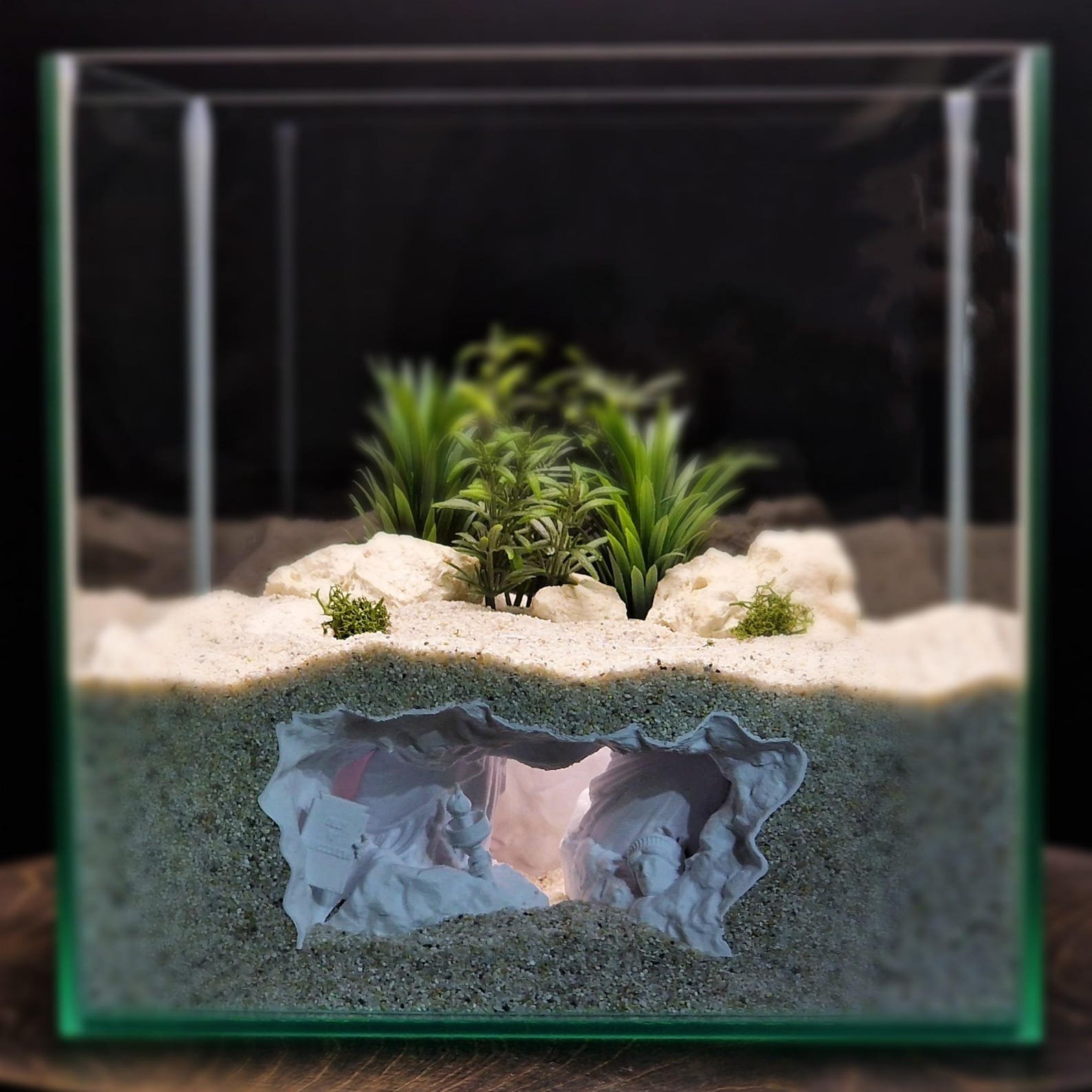 Statue of Liberty - Aquarium & Terrarium decor cave | Critter underground hide | Fish, shrimp, reptile pet house | 3D Printable STL - Image 2