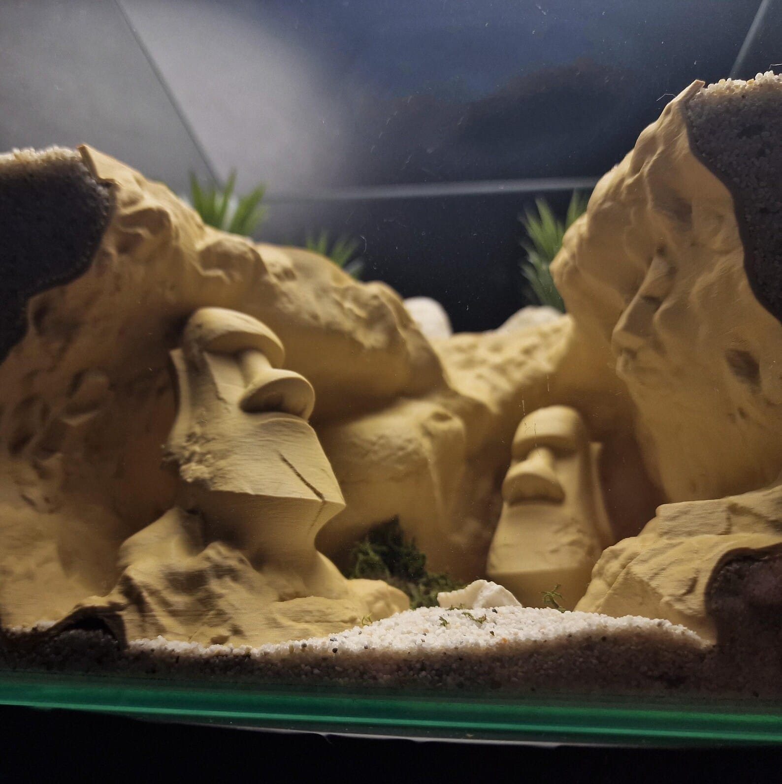 Easter Island Grotto - Aquarium & Terrarium decor cave | Critter underground hide | Fish, shrimp, reptile pet house | 3D Printable STL - Image 5