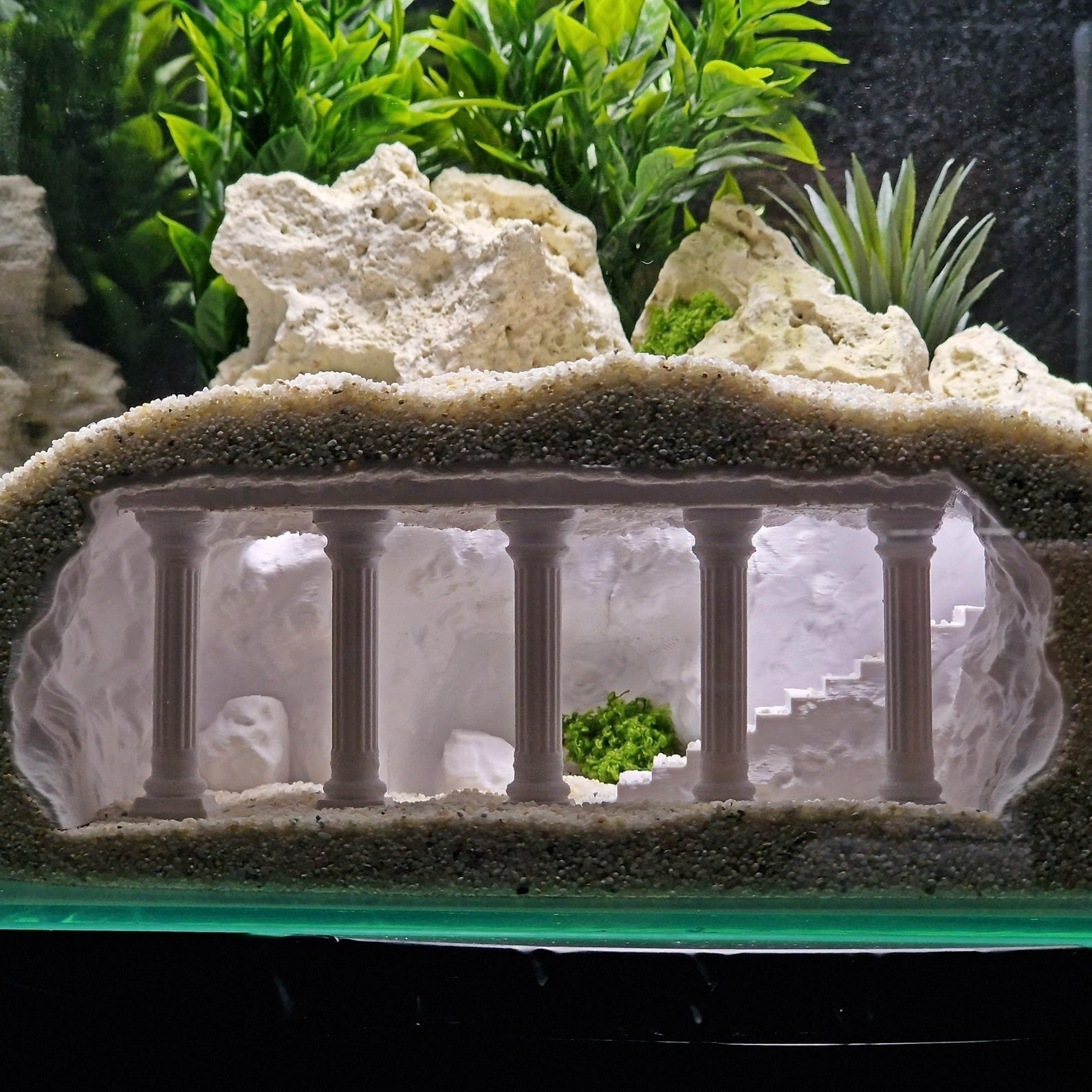 Secrets of Rome - Aquarium & Terrarium decor cave | Critter underground hide | Fish, shrimp, reptile pet house | 3D Printable STL - Image 2