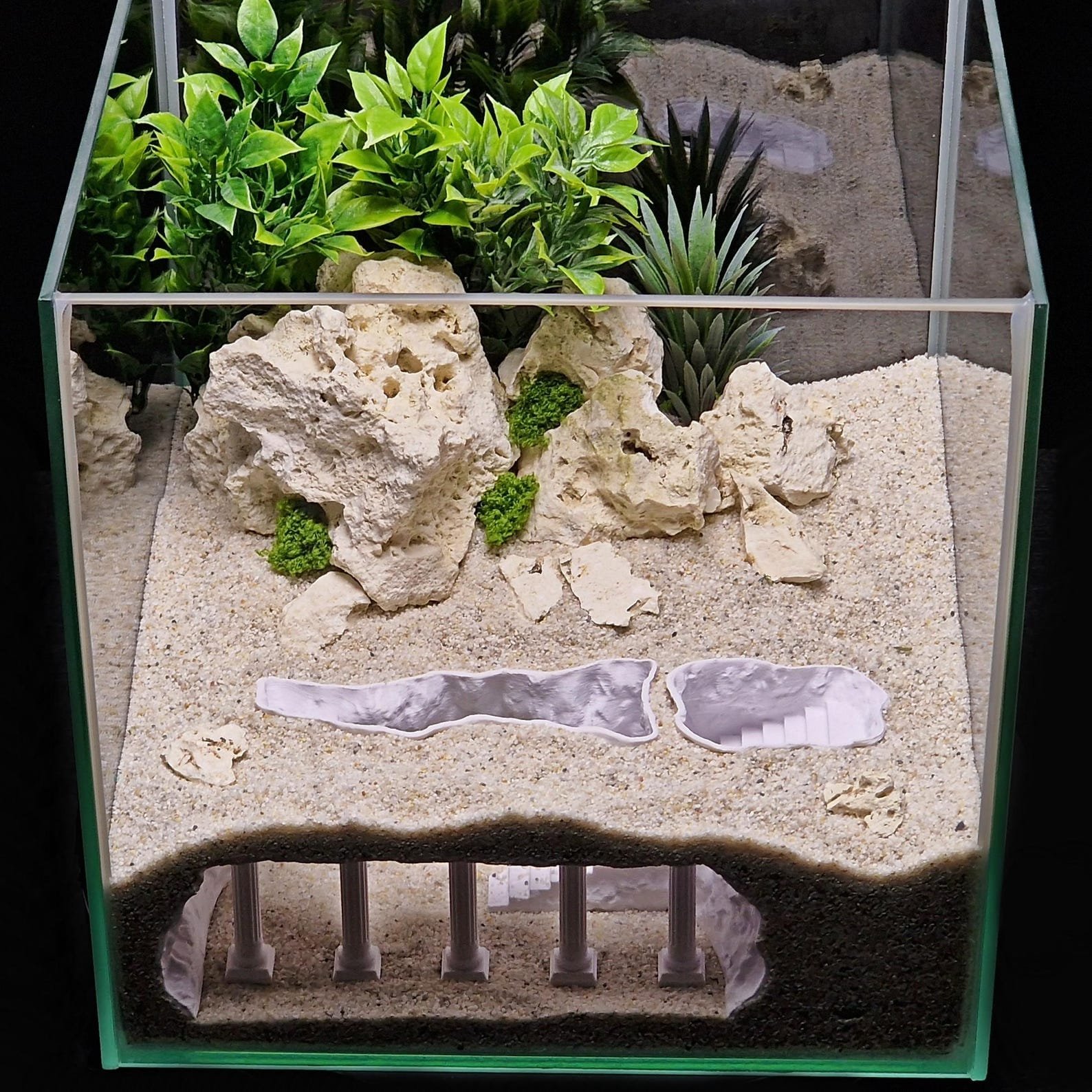 Secrets of Rome - Aquarium & Terrarium decor cave | Critter underground hide | Fish, shrimp, reptile pet house | 3D Printable STL - Image 3