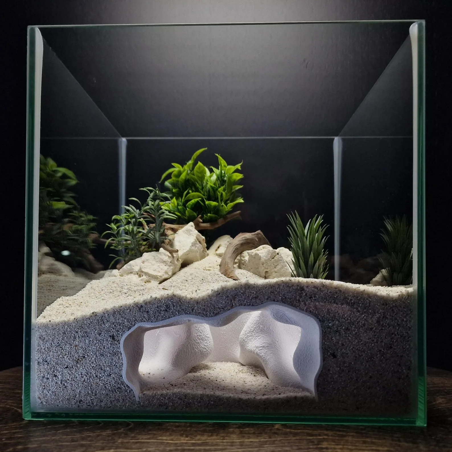 Ocean Cradle - Aquarium & Terrarium decor cave | Critter underground hide | Fish, shrimp, reptile pets house | 3D Printable STL - Image 6