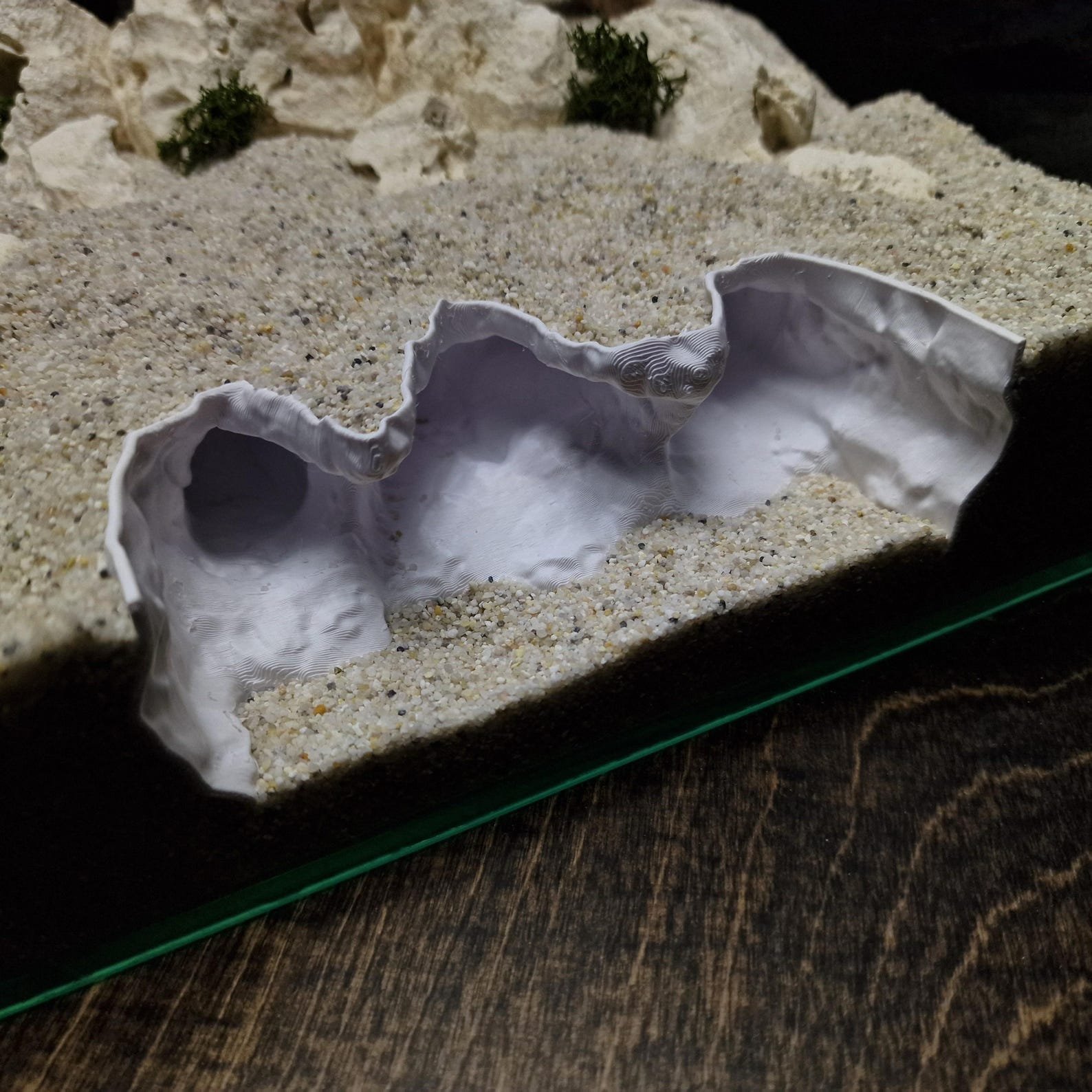 Saltwater Canyon - Aquarium & Terrarium decor cave | Critter underground hide | Fish, shrimp, reptile pets house | 3D Printable STL - Image 3