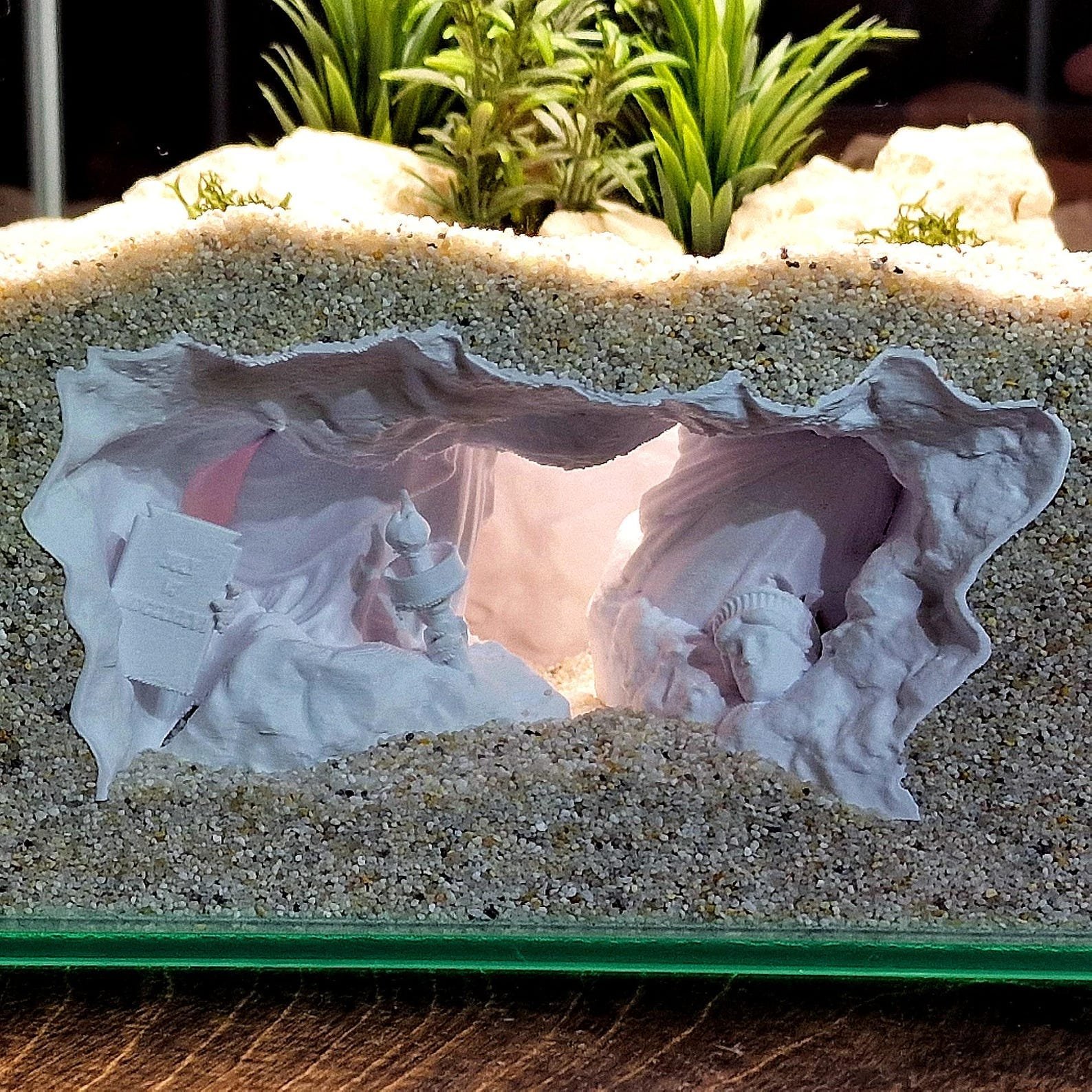 Statue of Liberty - Aquarium & Terrarium decor cave | Critter underground hide | Fish, shrimp, reptile pet house | 3D Printable STL - Image 3