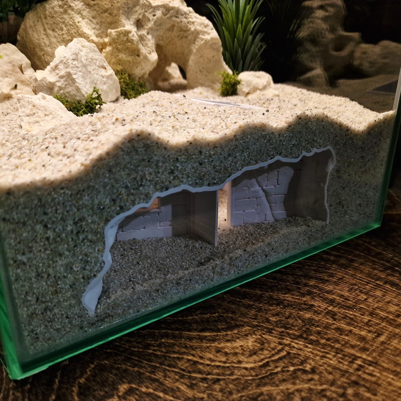 Secret House - Aquarium & Terrarium decor cave | Critter underground hide | Fish, shrimp, reptile pet house | 3D Printable STL - Image 5