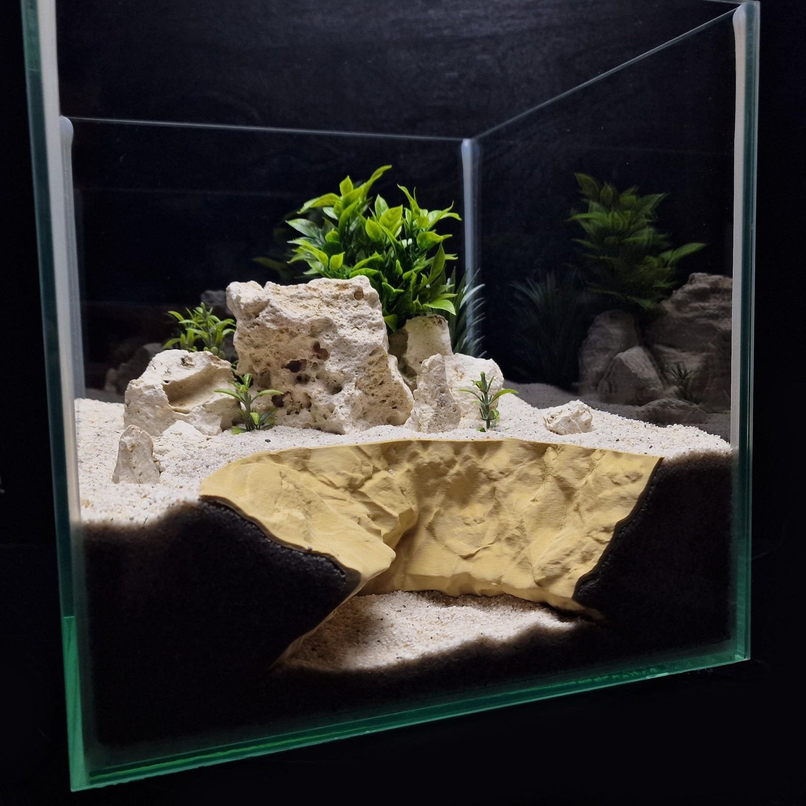 Shoalstone Cave - Aquarium & Terrarium decor cave | Critter underground hide | Fish, shrimp, reptile pet house | 3D Printable STL - Image 6